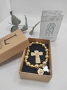 Pulsera rosario acero